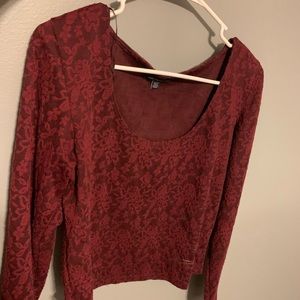 Long sleeve crop top
